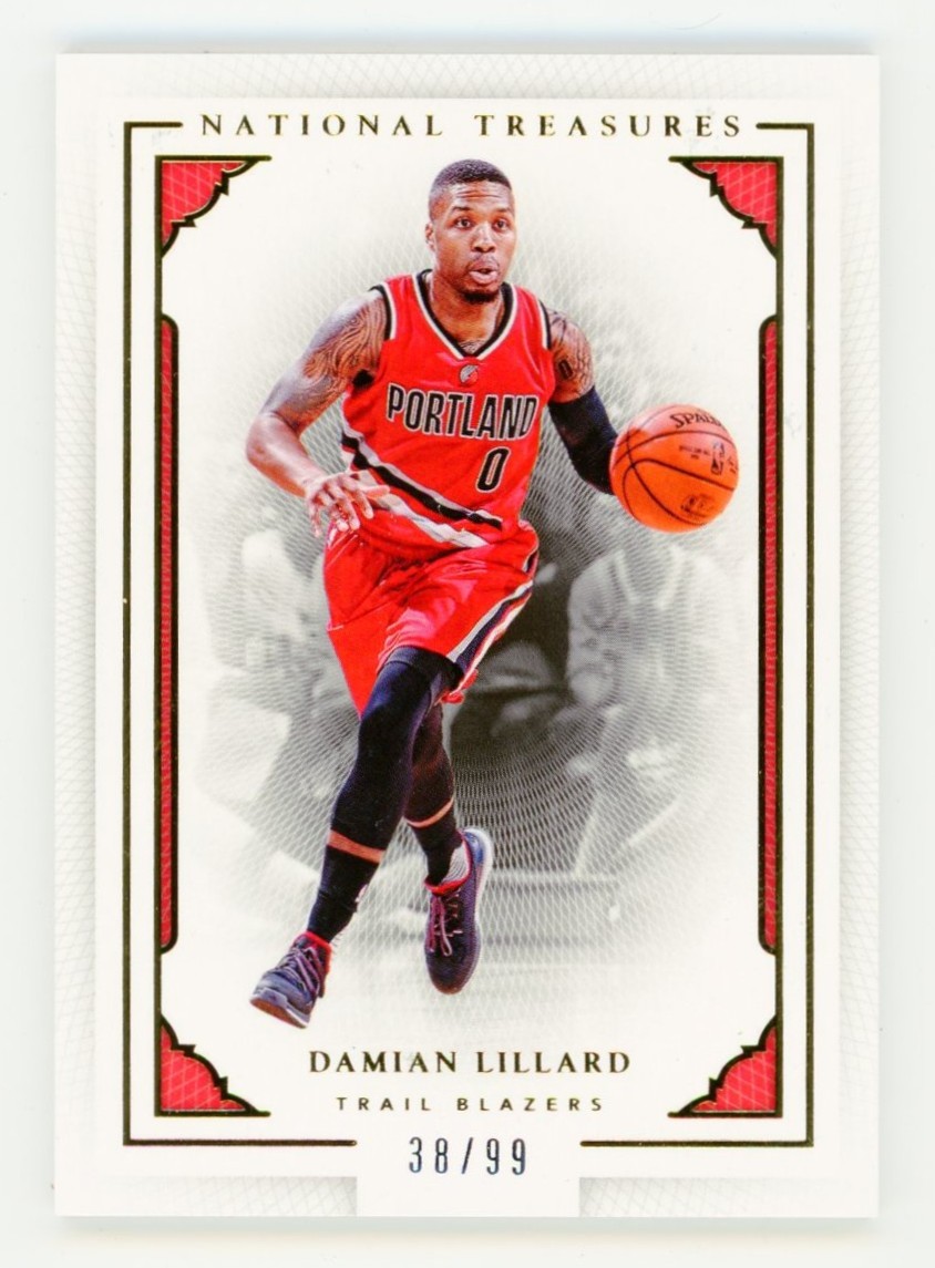 2015 Panini National Treasures Damian Lillard #53 #/99 · Evergreen
